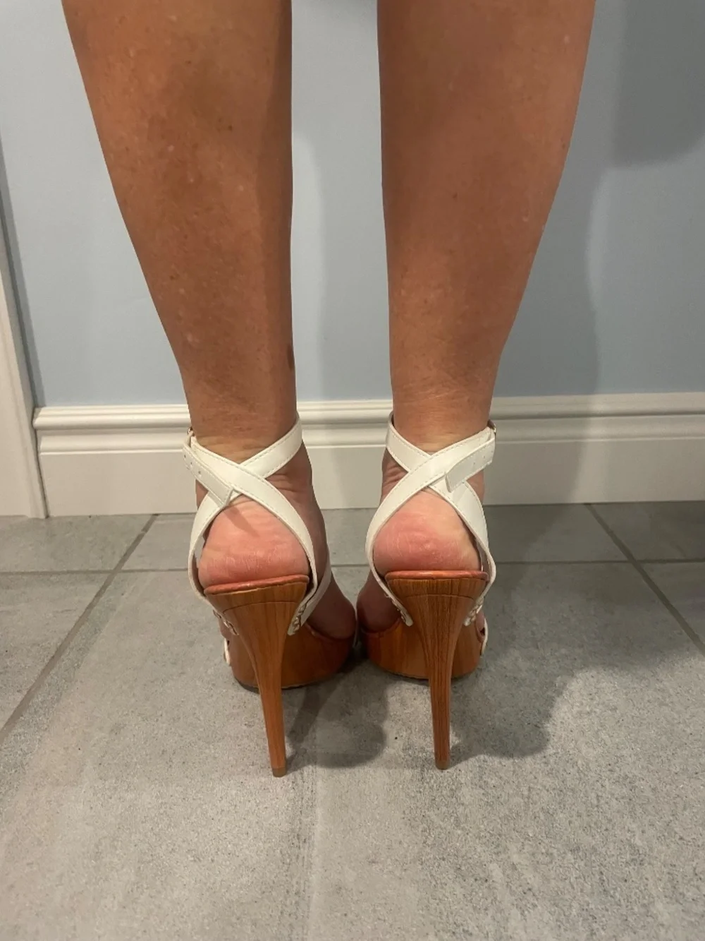FASHION NOVA White High Heel Sandals